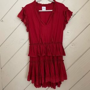 MISA Kamyla Ruffled Mini Dress